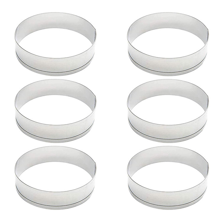 MAGICLULU Lot De 6 Clips Pour Anneaux à Gâteau – Fixations En Acier Inox Pour Moules Mousse, Moules Cuisson, Décoration Pâtisserie (6-10 Cm)